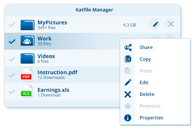 Verwalten Sie alle Ihre Dateien mit dem Katfile-Manager