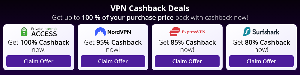 Best VPN Cashback Offers